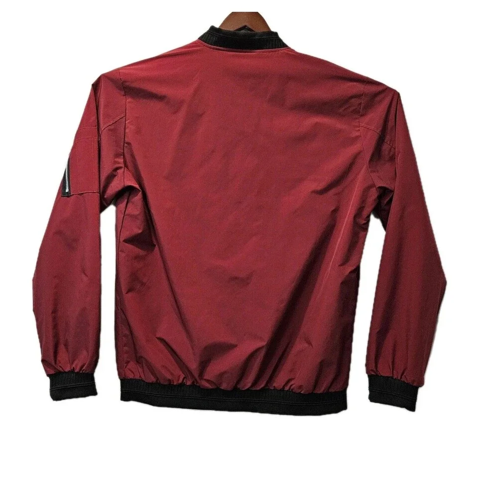 Vogue FS Burgundy Lightweight Bomber Jacket - Men's X Large - Picture 2 of 13